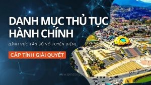 DANH MỤC THỦ TỤC HÀNH CHÍNH THUỘC LĨNH VỰC TẦN SỐ VÔ TUYẾN ĐIỆN